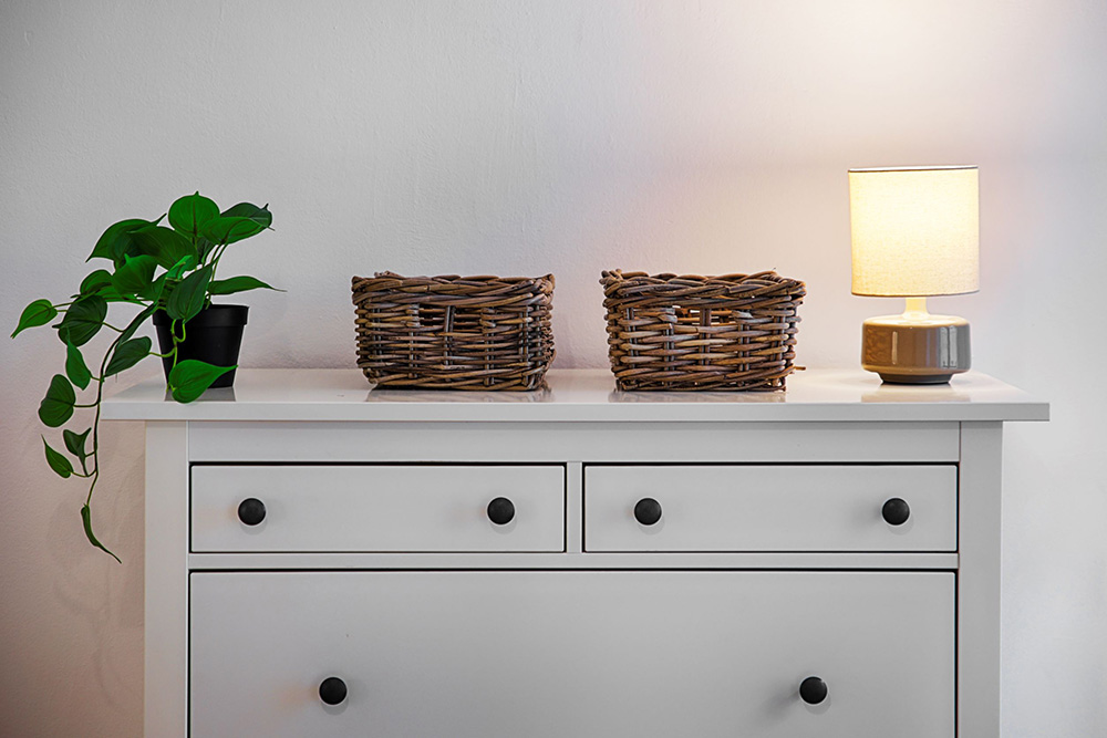 Ferienwohnung Würzburg Einrichtung Detail Einrichtungsdetail einer Ferienwohnung in Würzburg mit Kommode